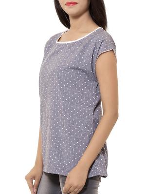 grey cotton top - 11410586 - Standard Image - 2