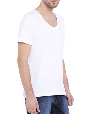 white cotton tshirt - 11412504 - Standard Image - 2