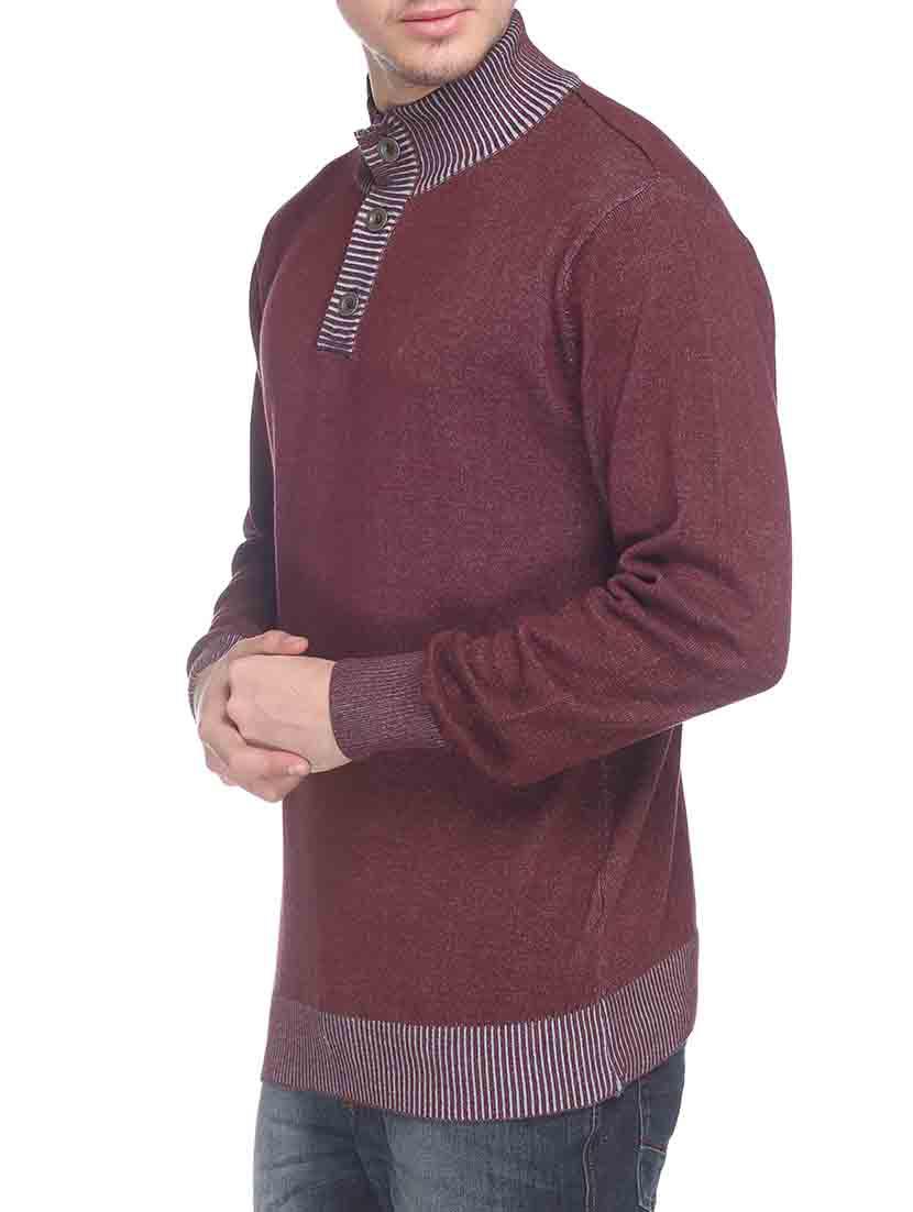 red cotton pullover - 11412595 - Zoom Image - 2