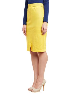 yellow cotton pencil skirts - 11428282 - Standard Image - 2