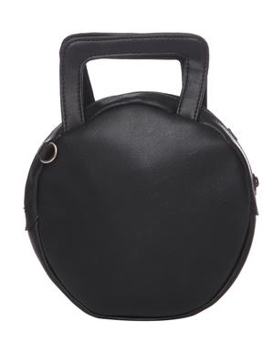 solid black leatherette sling bag - 11429678 - Standard Image - 2