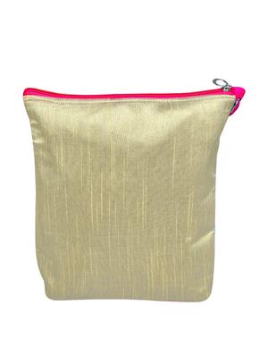 beige and pink silk sling bag - 11432337 - Standard Image - 2