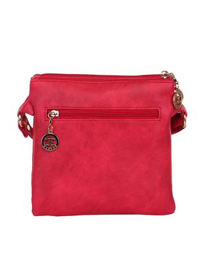solid red faux leather sling bag - 11438396 - Standard Image - 2