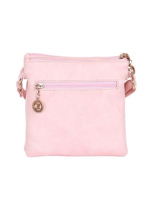 baby pink faux leather sling bag - 11438397 - Standard Image - 2