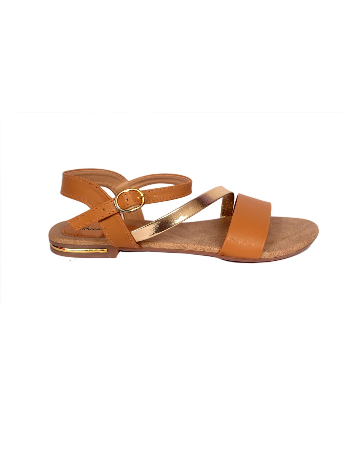 tan faux leather sandal - 11438590 - Zoom Image - 2