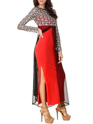 red net maxi dress - 11441432 - Standard Image - 2