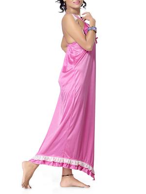 pink asymetric nighty & wrap gown - 1145286 - Standard Image - 5