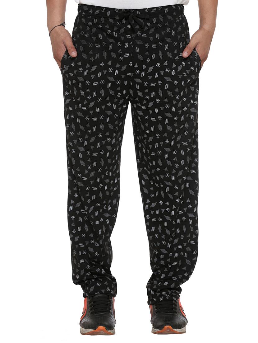 multi colored cotton ankle length track pant - 11461364 - Zoom Image - 5