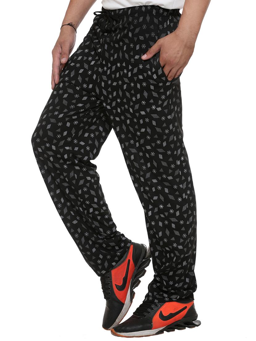 multi colored cotton ankle length track pant - 11461374 - Zoom Image - 2