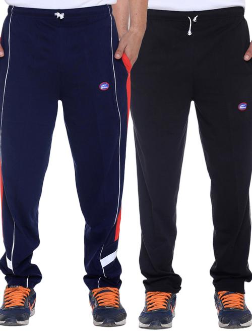 multi colored cotton ankle length track pant - 11462189 - Very Small Image - 1