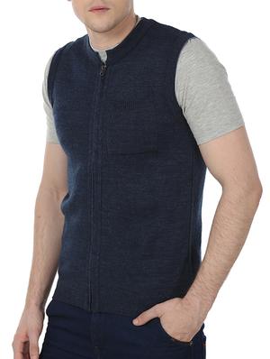 blue acrylic pullover - 11499060 - Standard Image - 2