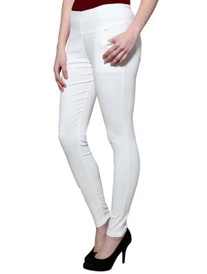 white nylon jeggings - 11508360 - Standard Image - 2