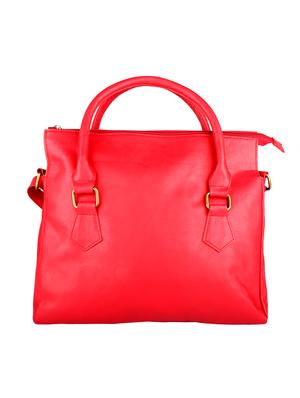 solid red leatherette handbag - 11512616 - Standard Image - 2