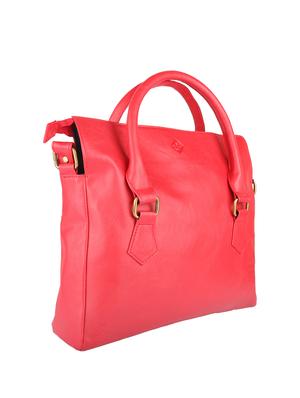 solid red leatherette handbag - 11512616 - Standard Image - 5