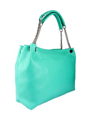 solid green leatherette handbag - 11512622 - Standard Image - 5