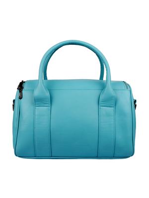 solid blue leatherette handbag - 11512624 - Standard Image - 2