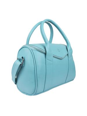 solid blue leatherette handbag - 11512624 - Standard Image - 5