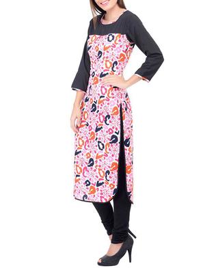 multicolored printed crepe kurta - 11515761 - Standard Image - 2