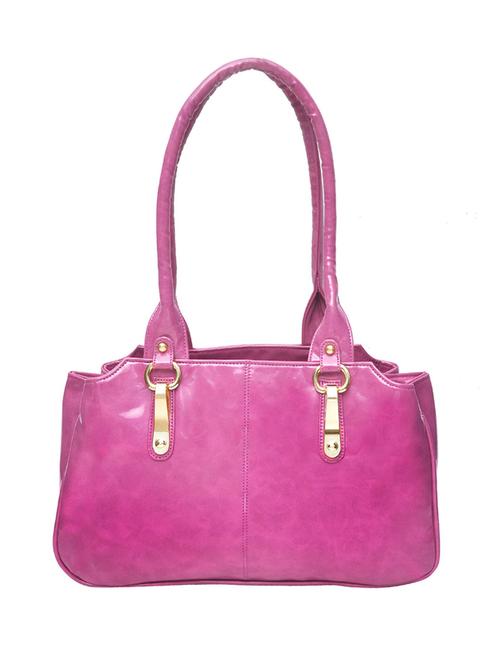 pink leatherette handbag - 11519179 - Standard Image - 1