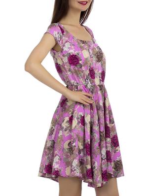 fit & flare floral dress - 11525997 - Standard Image - 2