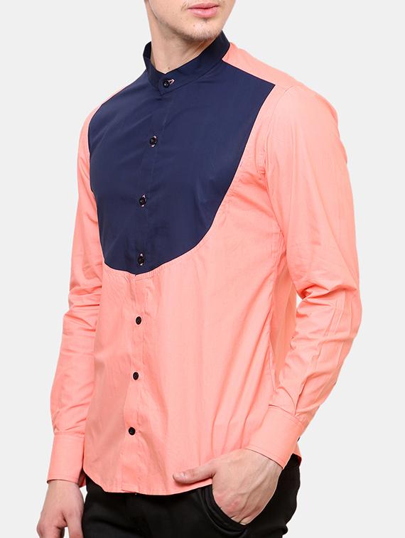 pink cotton casual shirt - 11536376 - Zoom Image - 2