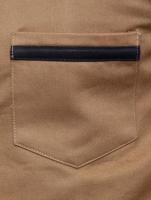 solid brown cotton nehru jacket - 11536383 - Standard Image - 5