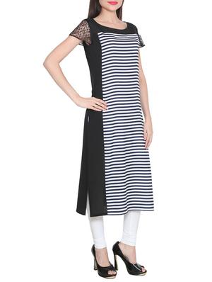 black crepe kurti - 11539504 - Standard Image - 2