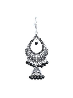 black metal drop earrings - 11541357 - Standard Image - 2