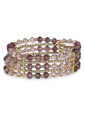 multicolour beads metallic warp around cuff - 1155991 - Standard Image - 2