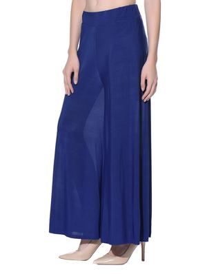 blue polyester palazzos - 11593792 - Standard Image - 2