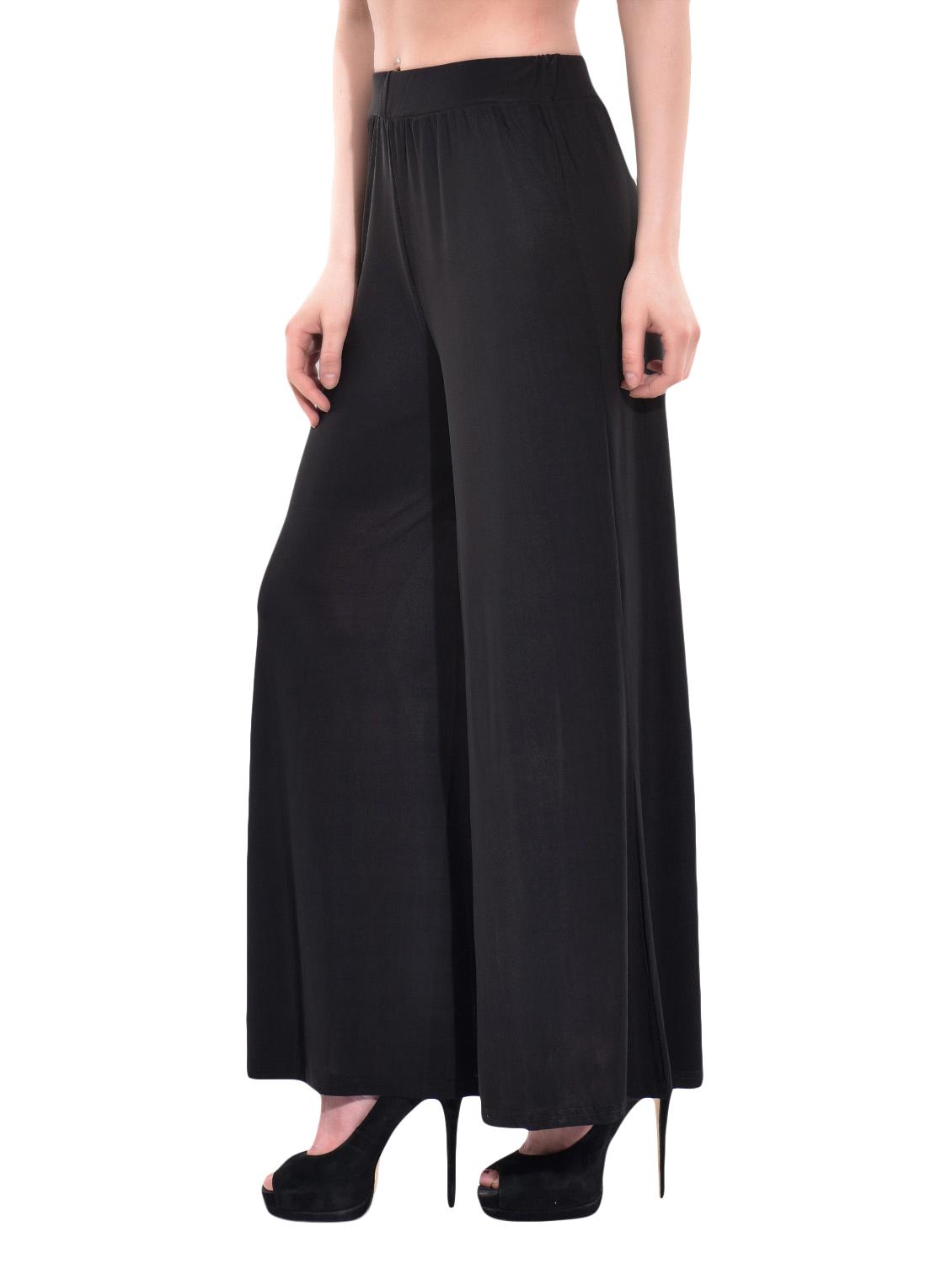 black polyester palazzos - 11593796 - Zoom Image - 2
