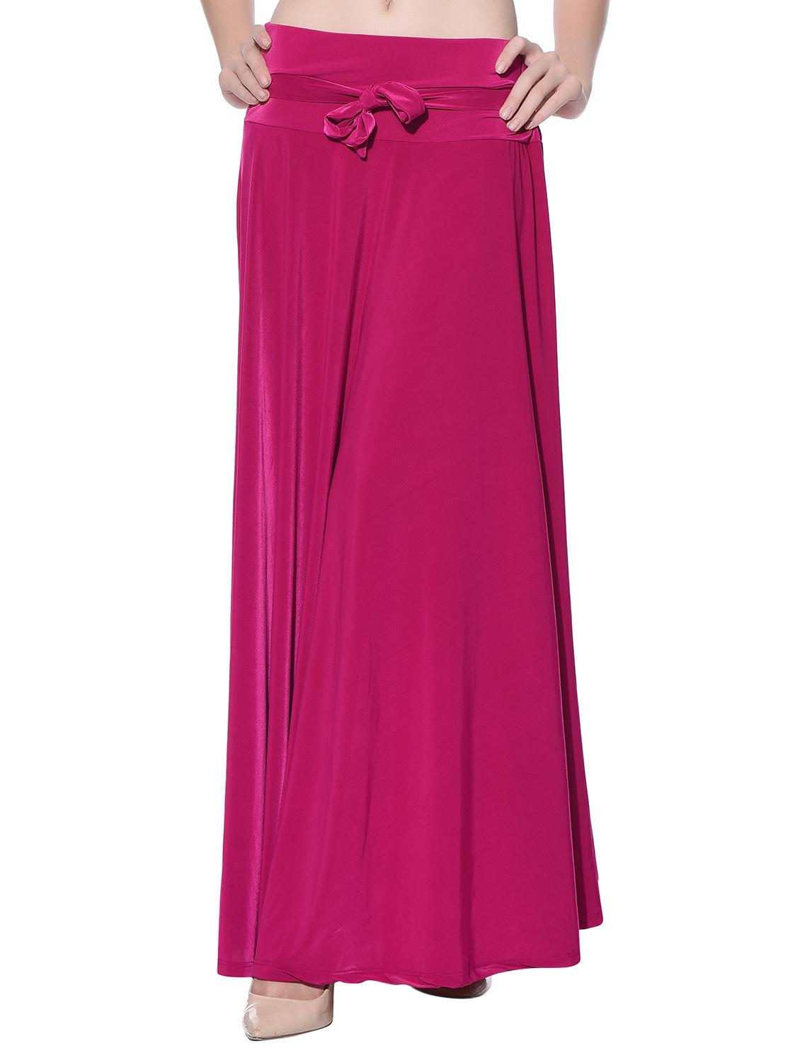 pink polyester flared skirts - 11593798 - Zoom Image - 2