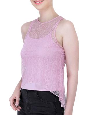 floral lace sheer top - 11611178 - Standard Image - 2
