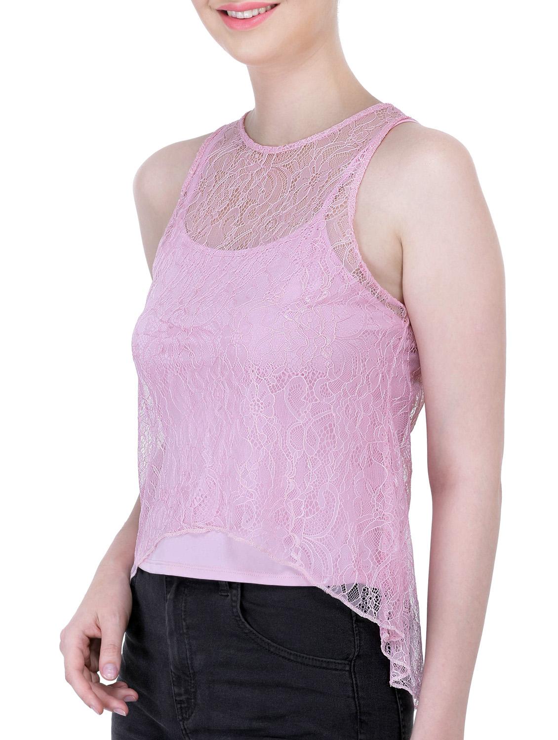 floral lace sheer top - 11611178 - Zoom Image - 2