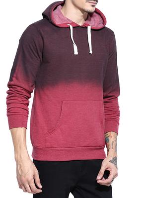red ombre cotton sweatshirt - 11614421 - Standard Image - 2