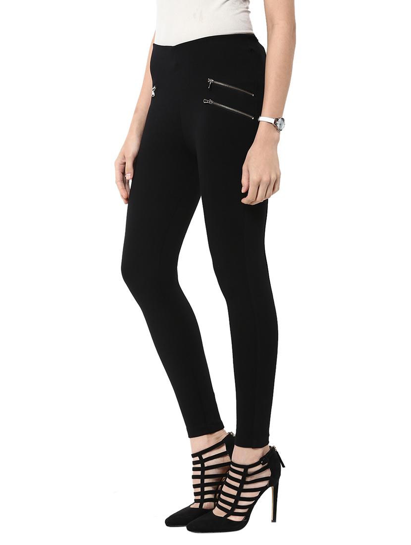 black viscose jeggings - 11656149 - Zoom Image - 2