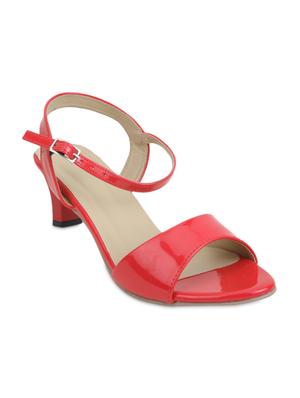 red faux leather sandals - 1166380 - Standard Image - 2