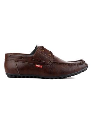 tan leatherette lace up boatshoes - 11670998 - Standard Image - 2