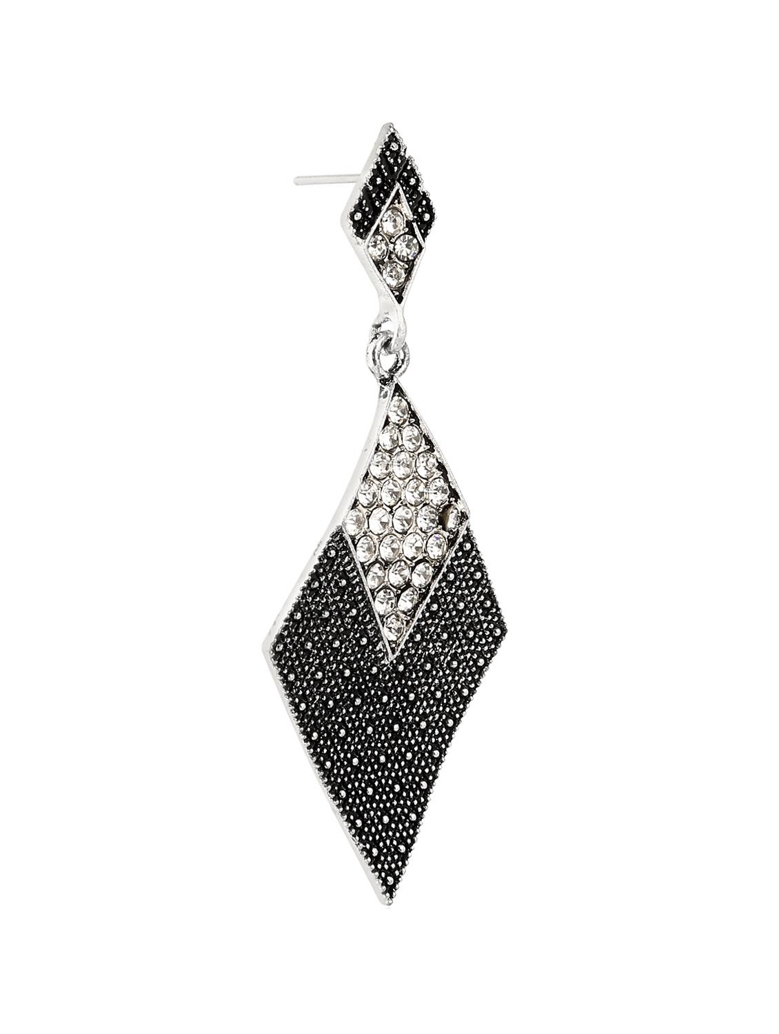 black metal drop earring - 11677637 - Zoom Image - 2