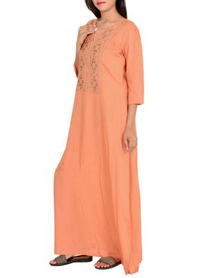 pink rayon nighty - 11679066 - Standard Image - 2