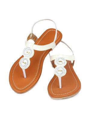 white back strap sandal - 11696517 - Standard Image - 2