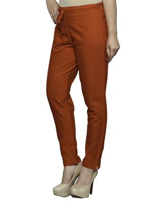 red cotton trouser - 11698446 - Standard Image - 2