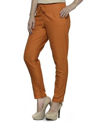 orange cotton trouser - 11698448 - Standard Image - 2