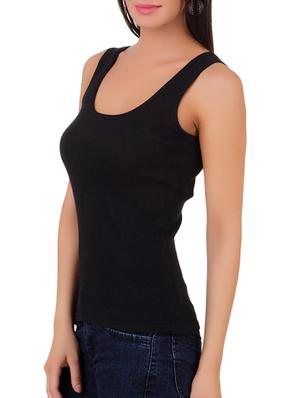 black cotton tank top - 11707235 - Standard Image - 2