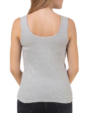 grey cotton tank top - 11707238 - Standard Image - 2