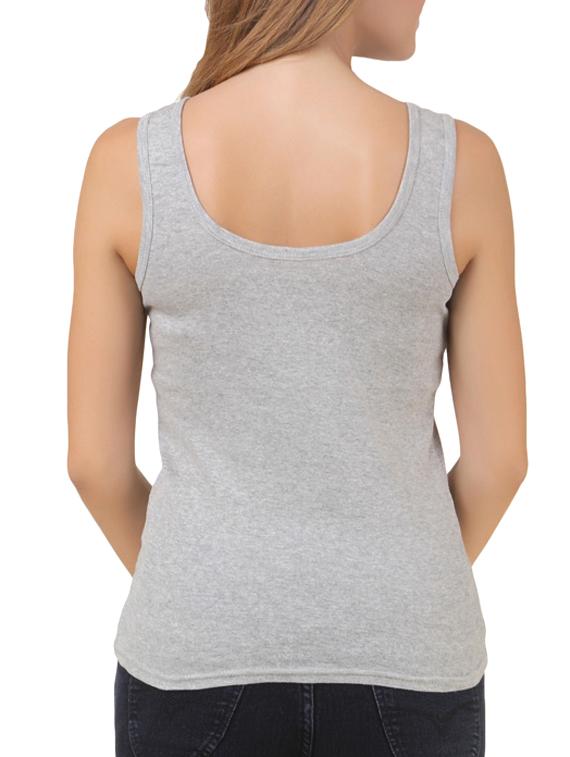 grey cotton tank top - 11707238 - Zoom Image - 2