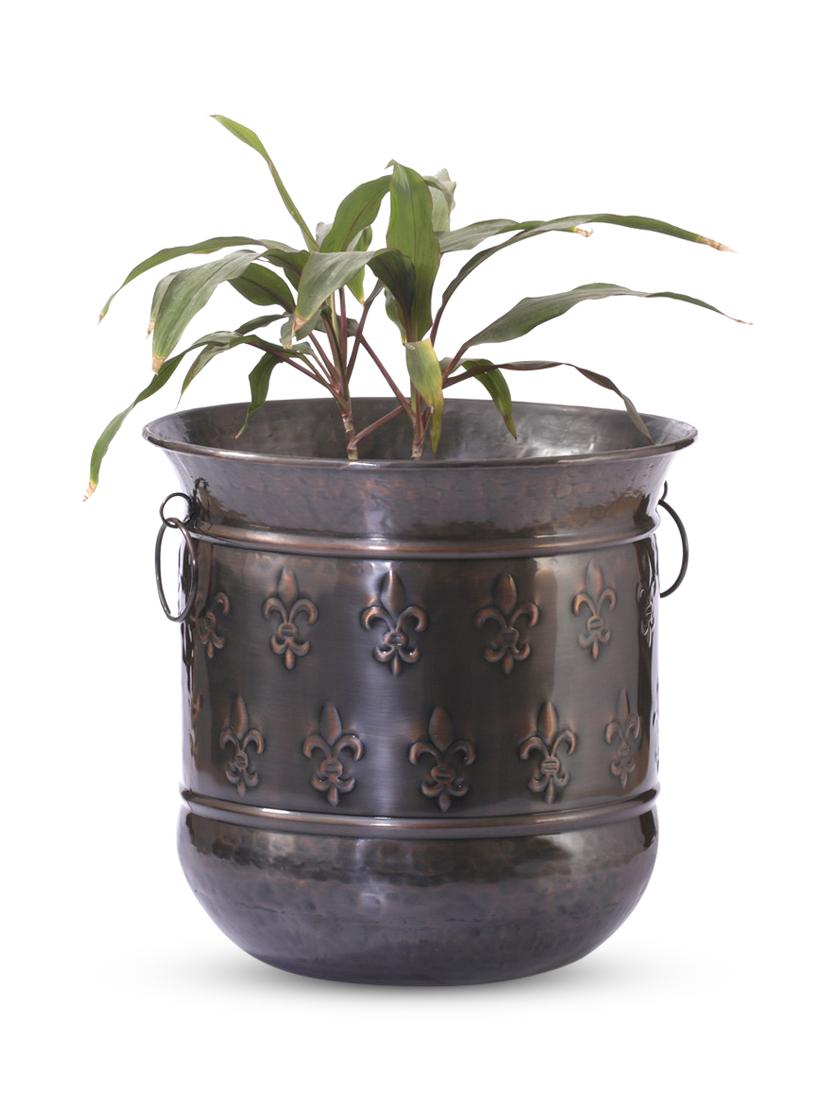 Multi-coloured Iron And Copper Planter - Papallona Designs