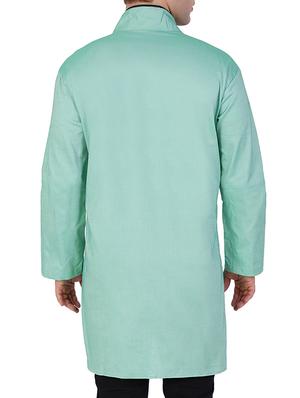 solid mint green cotton kurta - 11727943 - Standard Image - 2