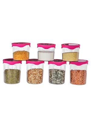 pink polypropylene containers set of 7 - 11734366 - Standard Image - 2