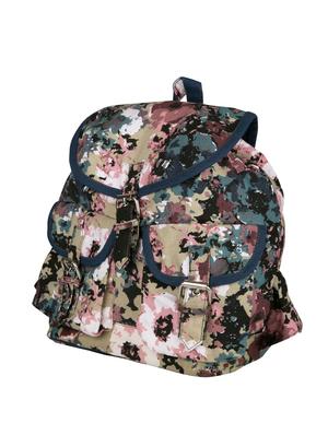 printed canvas backpack - 11734940 - Standard Image - 5